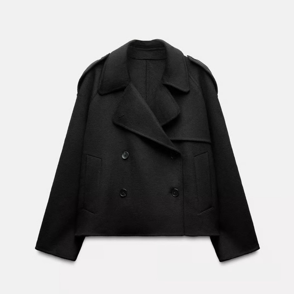 NWT Wool blend Zara pee coat